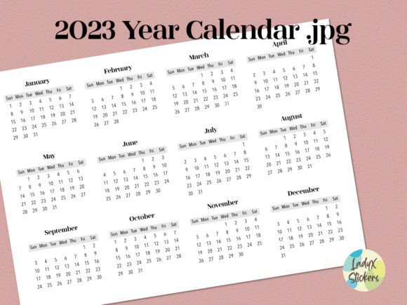 2023 Year Calendar: A Perfect Addition to Your Digital and Printable Projects