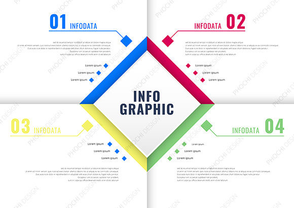 Exploring the Versatility of Infographic Square Frame Four Elements