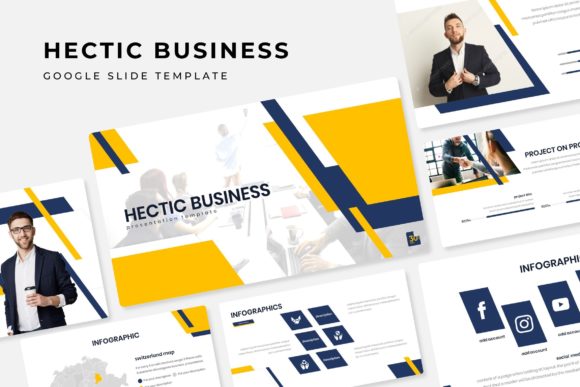 Mastering Presentations with the Hectic Business Google Slide Template