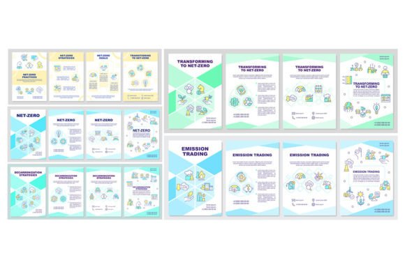 Net Zero Brochure Templates for Modern Design
