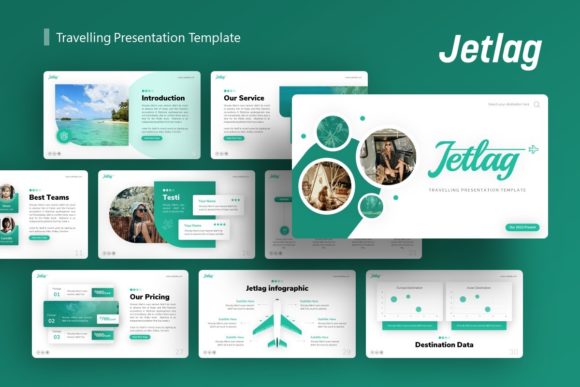Unleash Your Creativity with the Travelling Presentation Template Jetlag