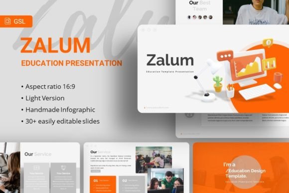 Unlocking Creativity and Professionalism with Zalum Education Google Slides Template